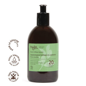 NAJEL COSMOS ORGANIC certified LIQUID ALEPPO SOAP WITH 20% BLO