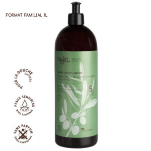 NAJEL COSMOS ORGANIC certified LIQUID ALEPPO SOAP with 5% BLO