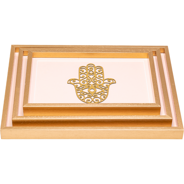 Gold Hand Tray Set