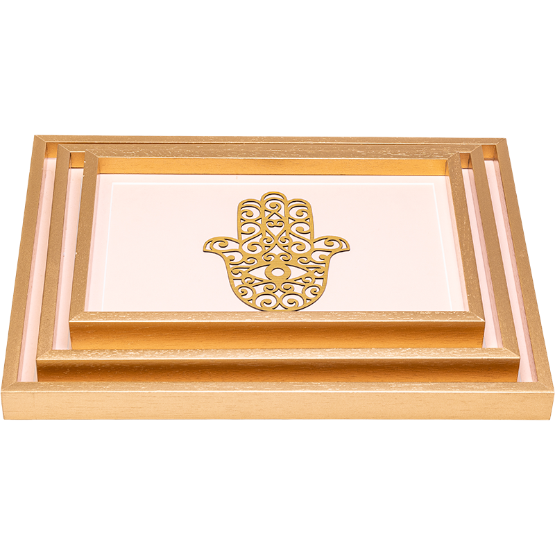 Gold Hand Tray Set
