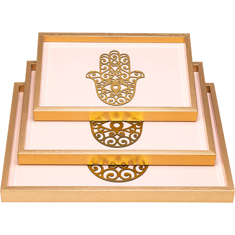 Gold Hand Tray Set