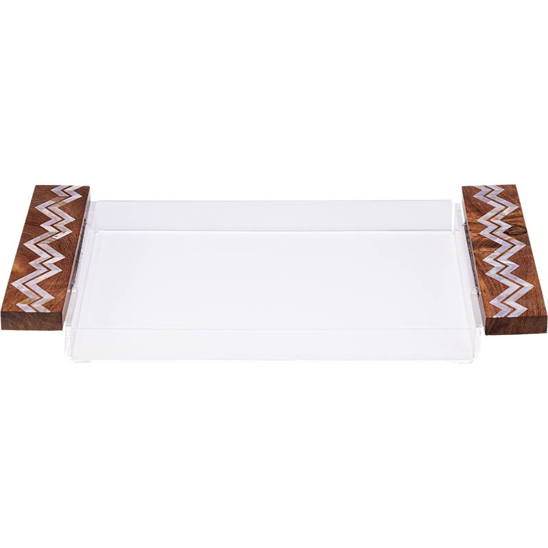 Mother of Pearl Tray Set, Tissue box ,and tea box