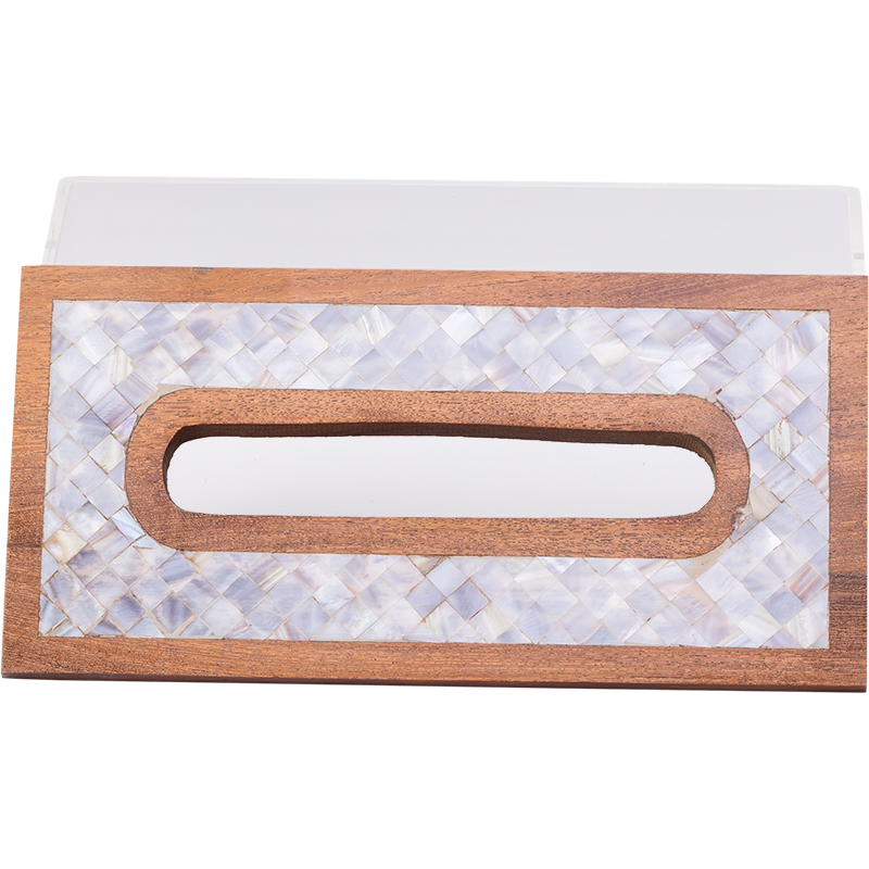 Mother of Pearl Tray Set 2, Tissue box ,and tea box