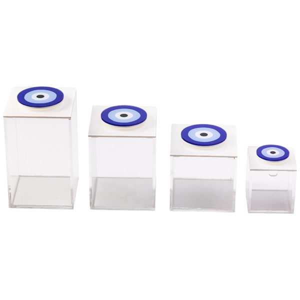 4 evil eye acrylic boxes