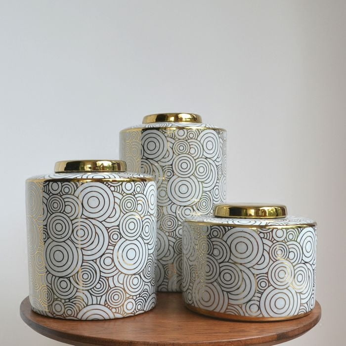 Golden Circle Jar Set